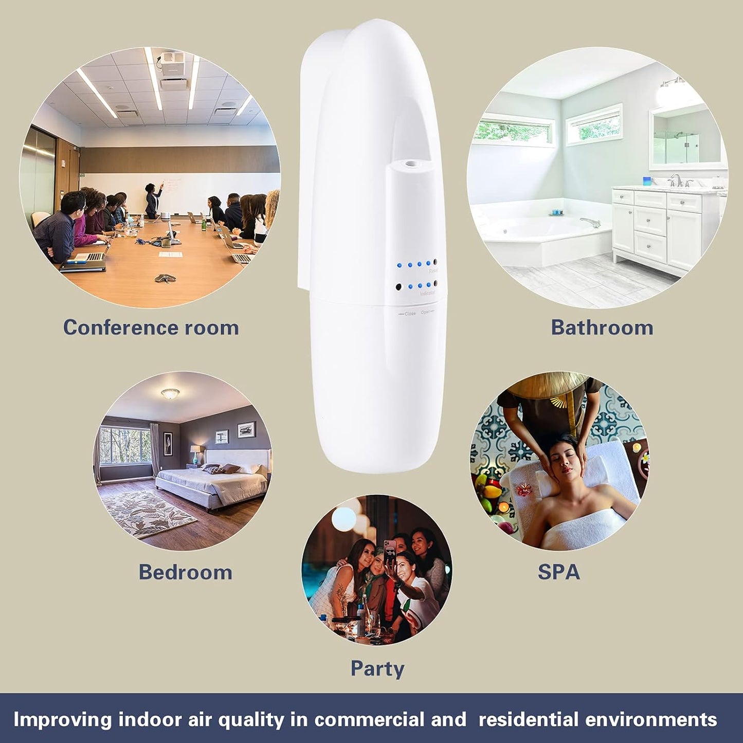 Scent Air Machine for Home, Essential Oil Diffuser Room Wall Plug Essential Scent Aroma Oil Diffuser