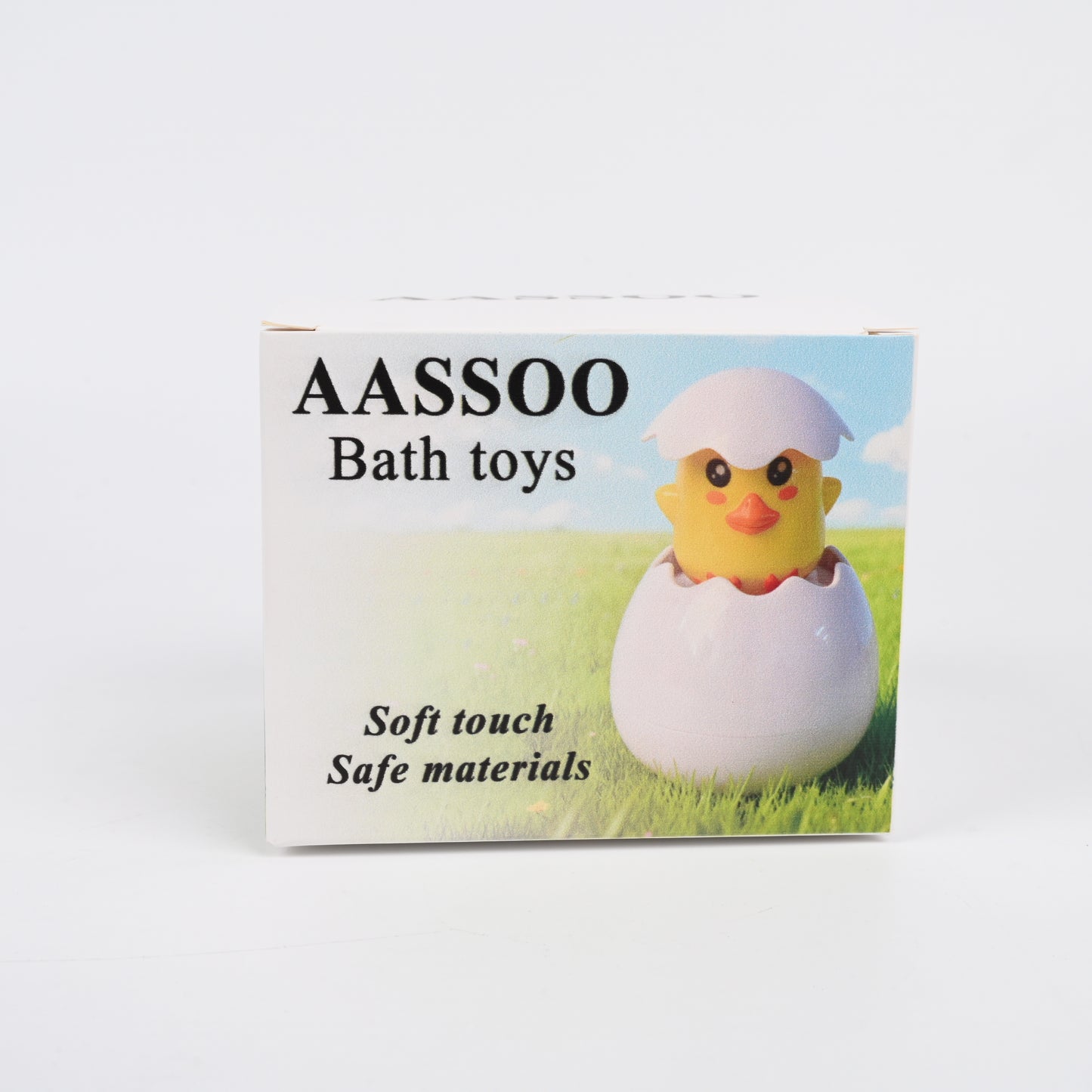 AASSOO Baby Bath Toy Duck, Egg-Shaped Yellow Duck Water Sprinkler Toy, Fun Bathtub Toy for Toddlers Kids, Perfect Bath Time Companion