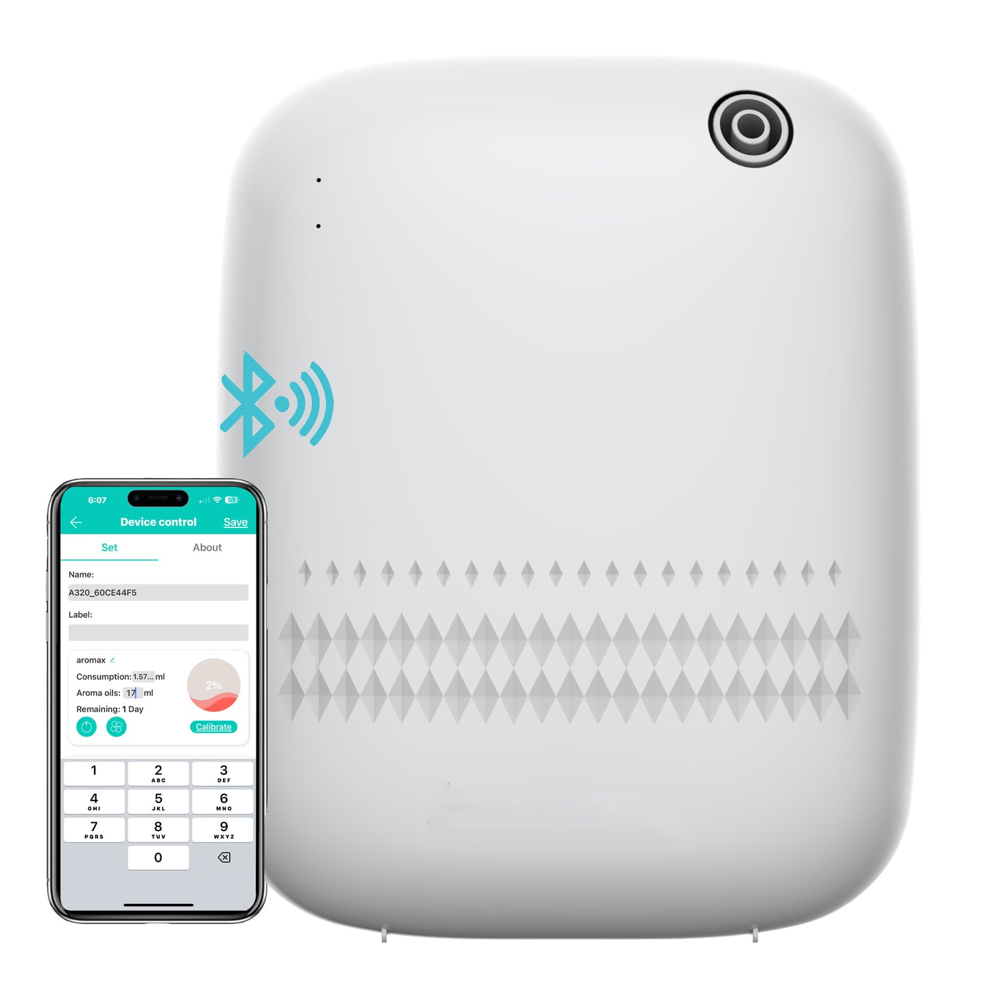 Smart Scent Air Machine with Intelligent Cold Air Technology, Waterless Hotel Collection Diffuser Covers 2000 sq, Bluetooth HVAC Scent Diffuser for Large Room, Hotel, Office and Spa Room.