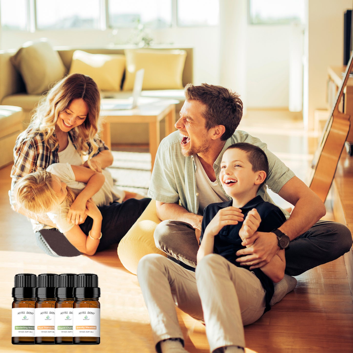 BAIESHIJI Hotel Diffuser Oils Set, Luxury Hotel Inspired Essential Oils, Pure Aromatherapy Diffuser Oil Gift Set, Top 4x10ML Home Luxury and Hotel Scents for Diffuser Aromatherapy