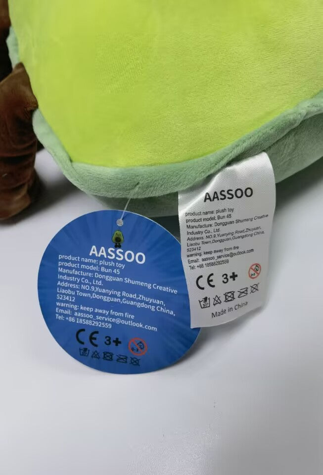 AASSOO Avocado Plush Toy, Cute Winking Avocado Stuffed Animal with Legs, Soft Plush Pillow for Kids &amp; Adults, Decorative Fruit Plushie Gift