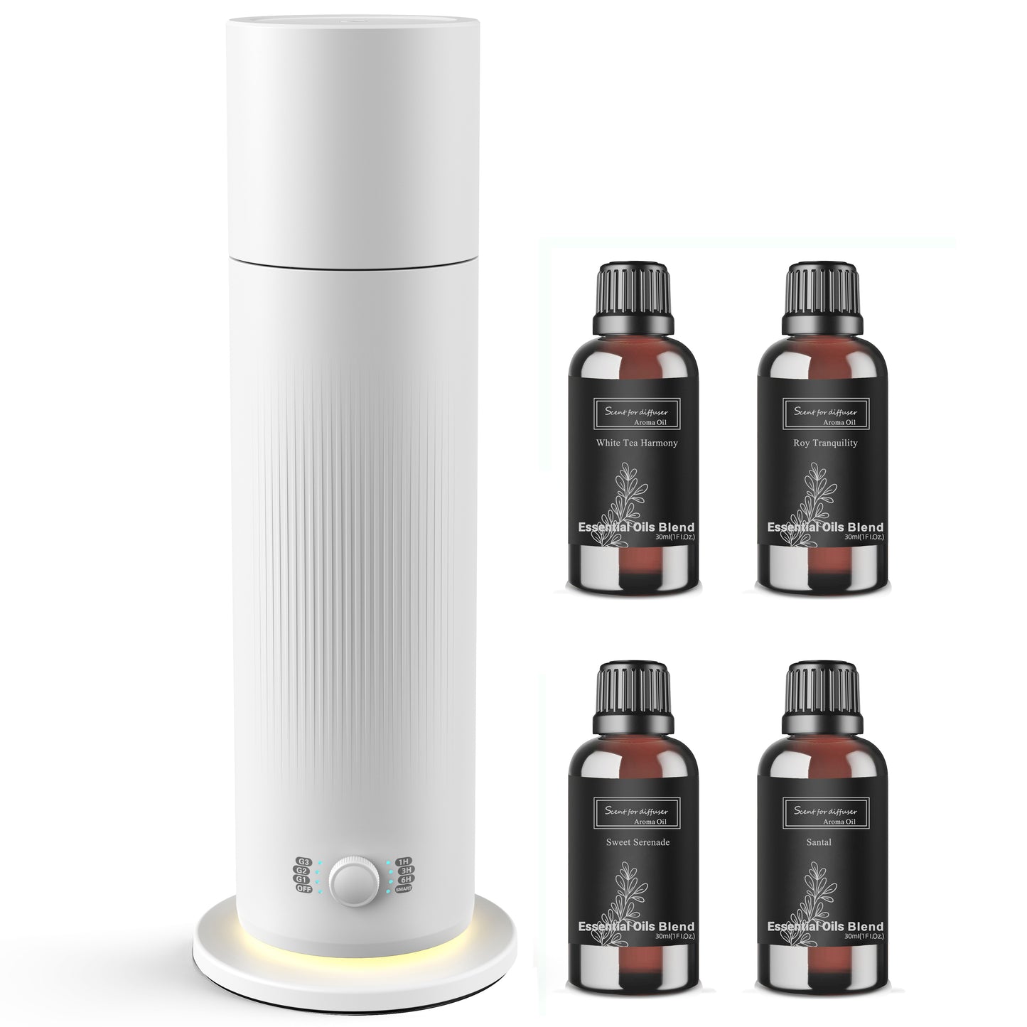 BAIESHIJI Waterless Essential Oil Diffuser, Scent Air Machine for Home with Hotel Scent Oil, Covers Up to 1000 Sq.Ft, Adjustable Mist & Timer, Hotel and Commercial Use