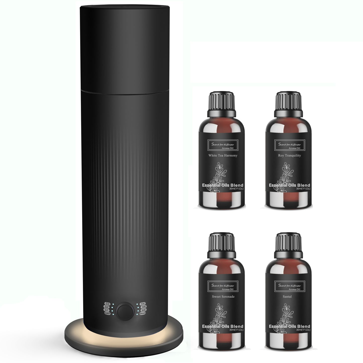 BAIESHIJI Waterless Essential Oil Diffuser, Scent Air Machine for Home with Hotel Scent Oil, Covers Up to 1000 Sq.Ft, Adjustable Mist & Timer, Hotel and Commercial Use