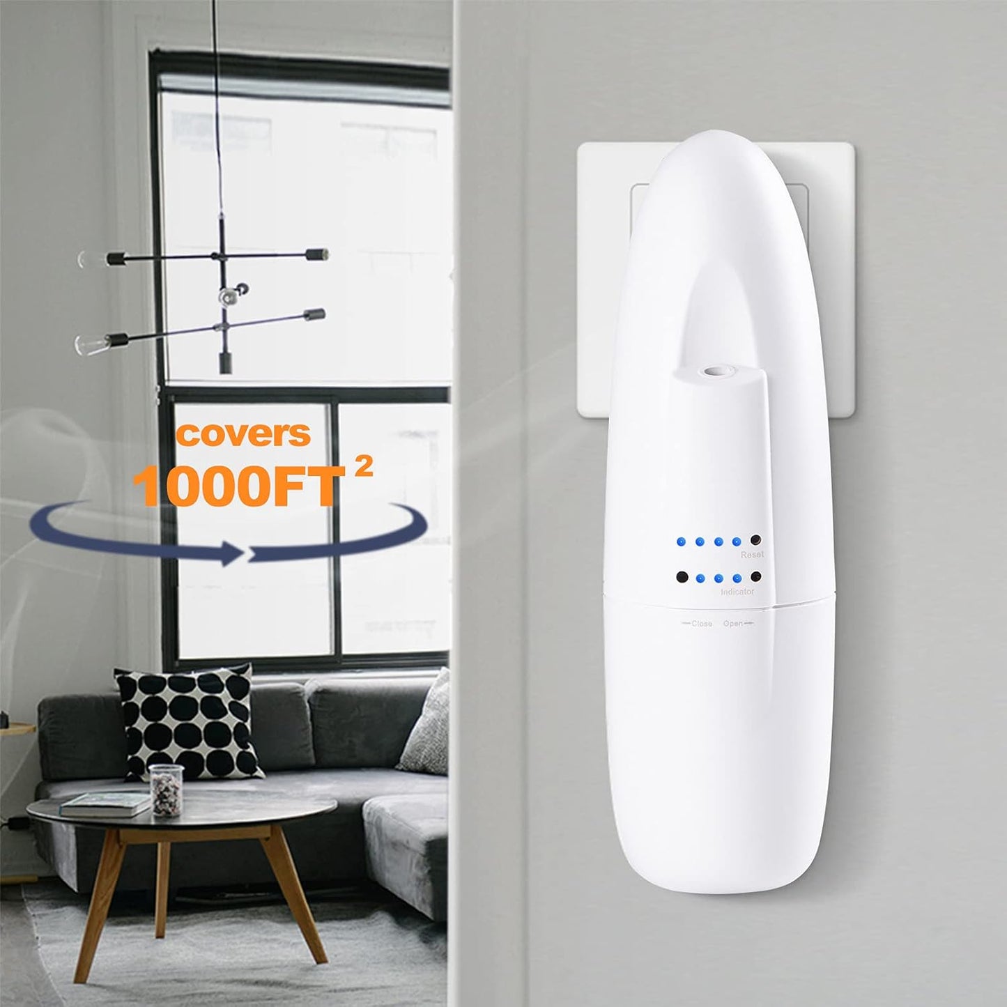 Scent Air Machine for Home, Essential Oil Diffuser Room Wall Plug Essential Scent Aroma Oil Diffuser