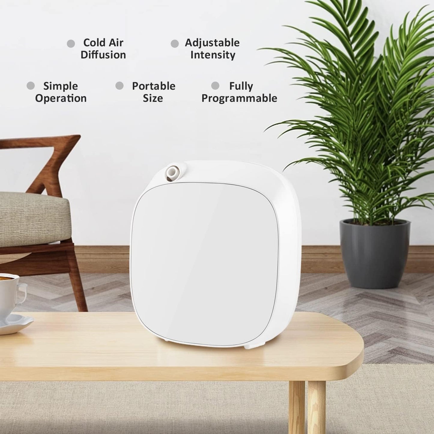 Upgraded Smart Scent Air Machine with Nebulizing Tech for Home, Wall Mounted Cold Air Scent Machine, Waterless Nebulizing Scent Diffuser