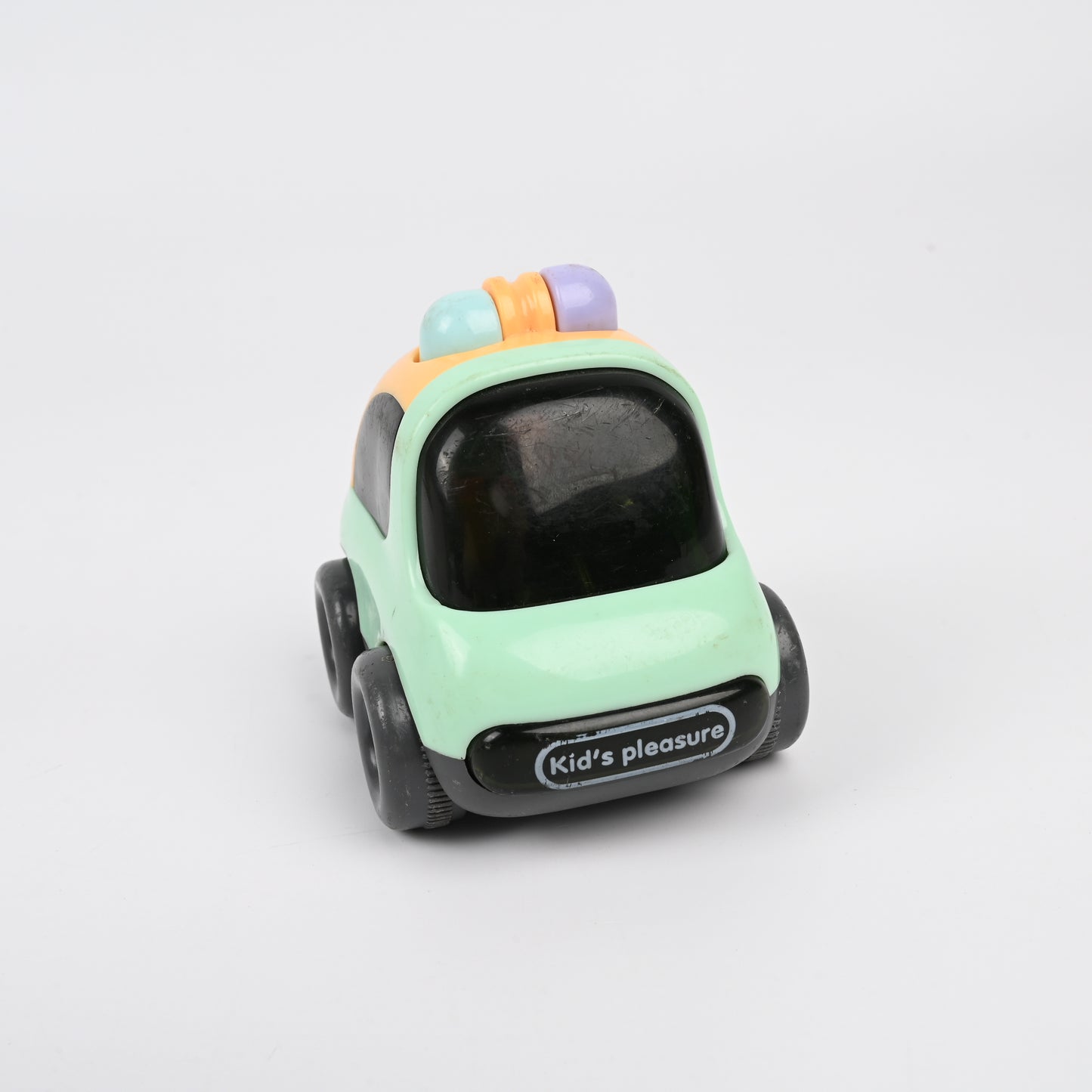AASSOO Toy Car for Kids, Green Plastic Cartoon Vehicle, 2.36×1.97×1.18 Inches Toddler Car Toy, “Kid’s Pleasure” Push and Play Car