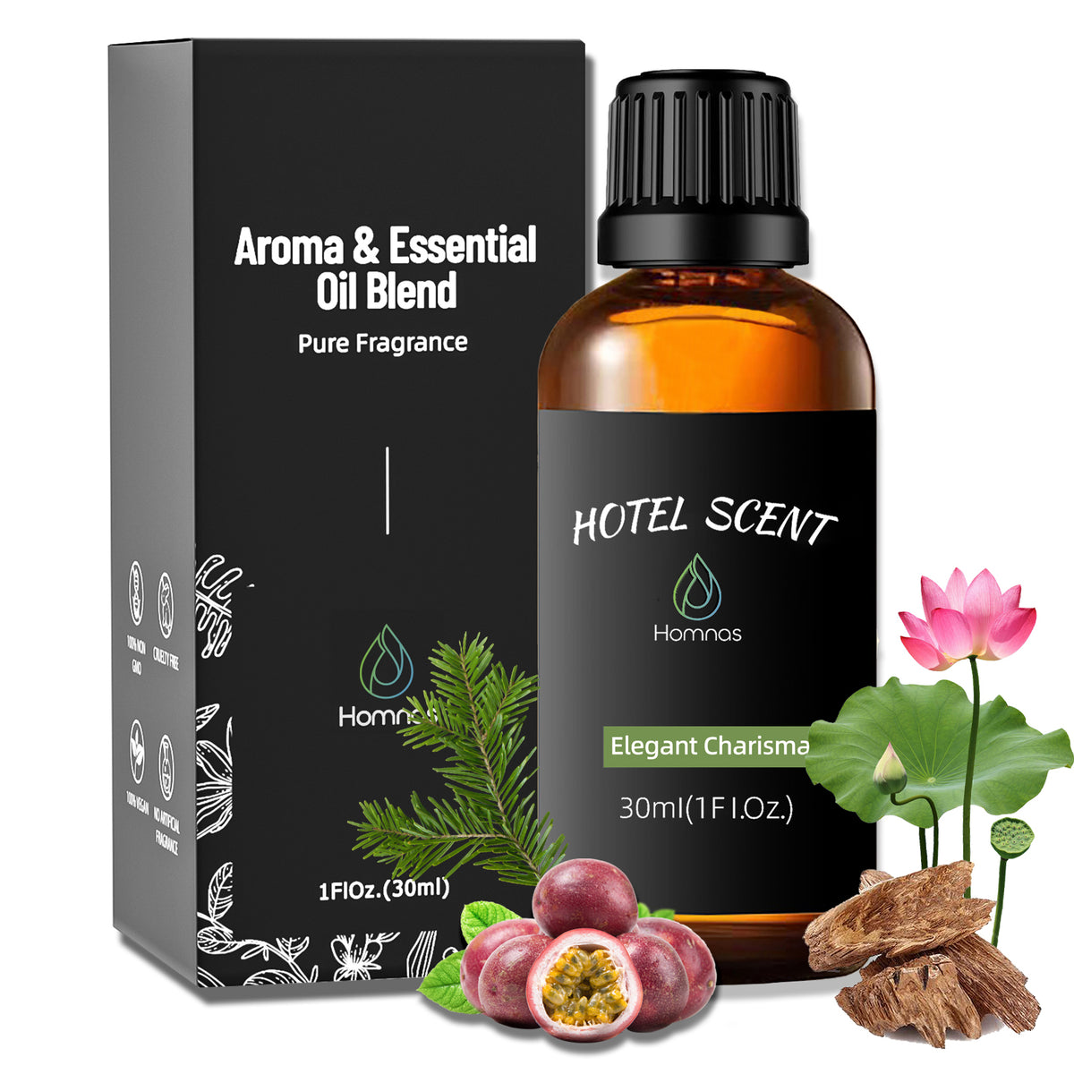 Elegant Charisma Essential Oil, Diffuser Oil, Inspired by Shangri-La, Home Luxury & Scents for Diffuser, 30ML Pure Diffuser Oil with Cedarwood Sandalwood for Aromatherapy