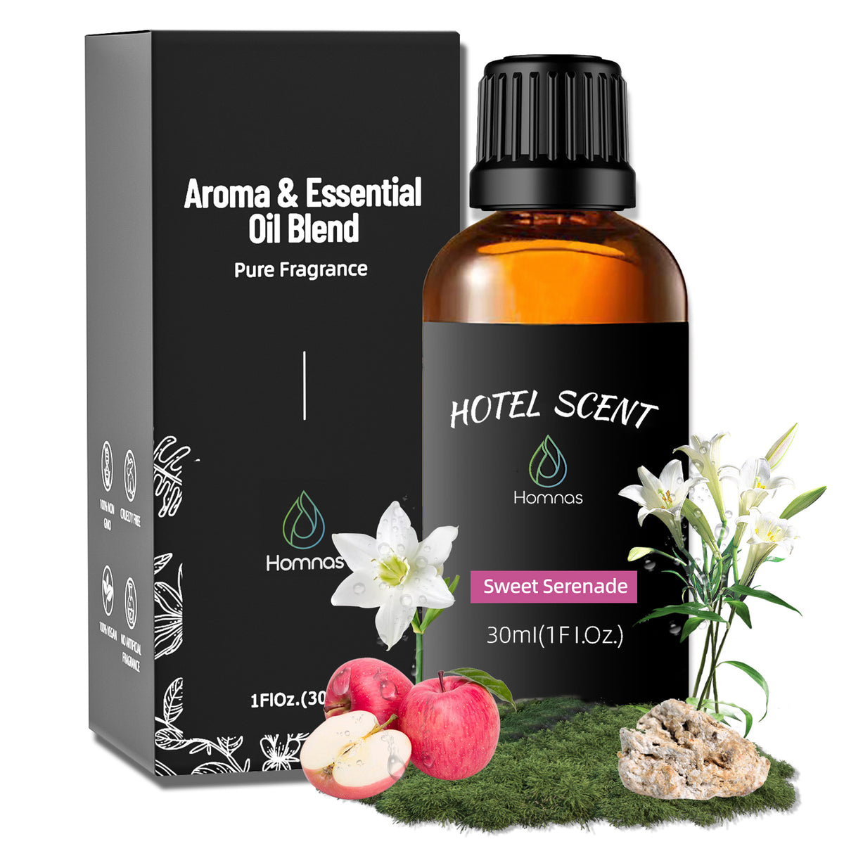 Sweet Serenade Essential Oil, Hotel Diffuser Oil, Inspired by Hilton Hotel, Home Luxury & Hotel Scents for Diffuser, Pure Diffuser Oil with Melon, Mimosa, Sandalwood for Aromatherapy