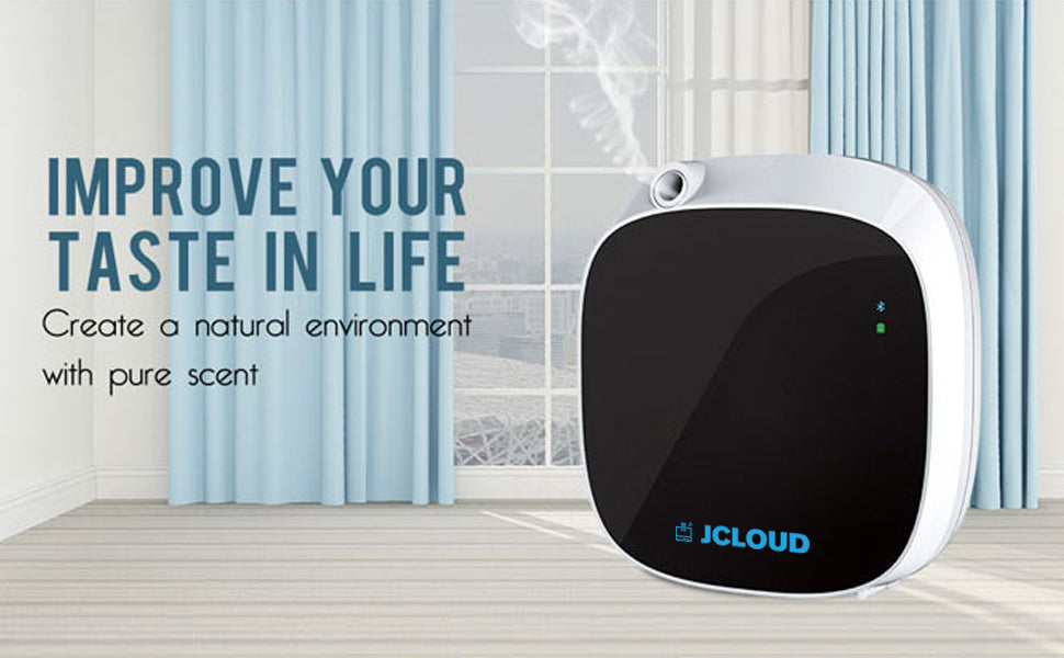 Smart Scent Air Machine with Cold Air Diffusion Technology for Home, Waterless Essential Oil Diffuser 100ML, Portable Scent Diffuser with USB & Battery Powered, for Living Room, Bath Room, Spa