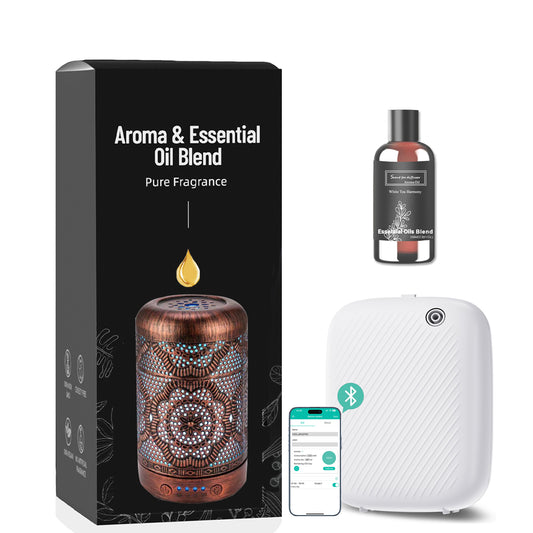 BAIESHIJI Waterless Essential Oil Diffuser, 400ML Hotel Scent Diffuser with 12A1V for Large Room and Commercial Use for Bedroom Home, Office, Cover Up to 2000 Sq.Ft